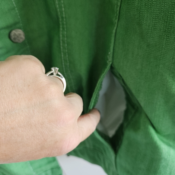 D & Co green denim jacket Size XXL - Picture 8 of 16